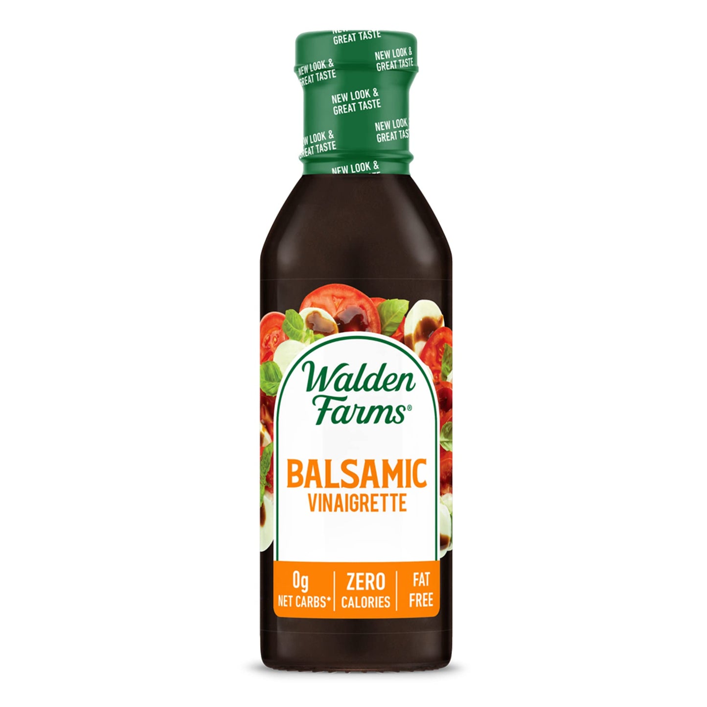 Walden Farms Balsamic Vinaigrette Dressing, Fresh Sweet Salad and Pizza Topping, Sugar Free, 0g Net Carbs, and Keto Friendly, Vegan, 12 oz Bottles 12 Fl Oz (Pack of 1)