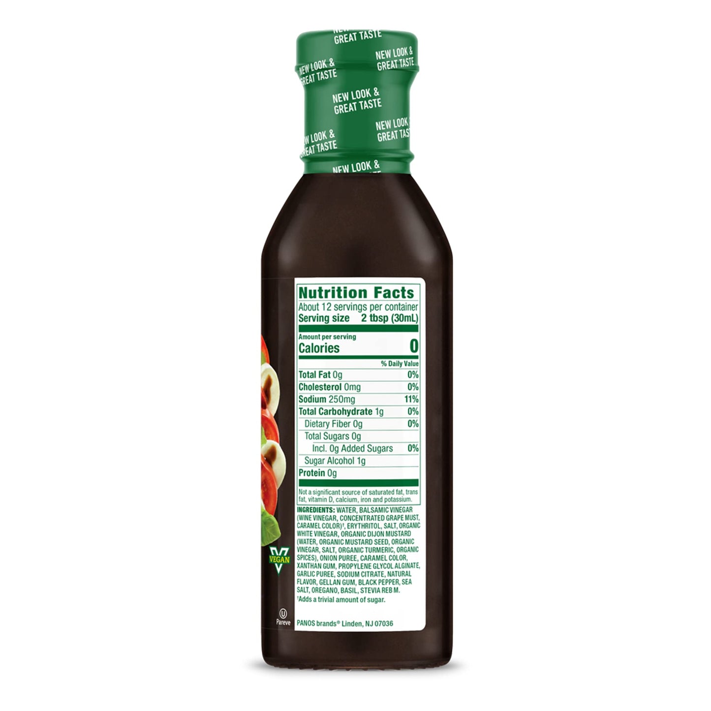 Walden Farms Balsamic Vinaigrette Dressing, 6-Pack, Fresh Sweet Salad and Pizza Topping, Sugar Free, 0g Net Carbs, and Keto Friendly, Vegan, 12 oz. Bottles 12 Fl Oz (Pack of 6)